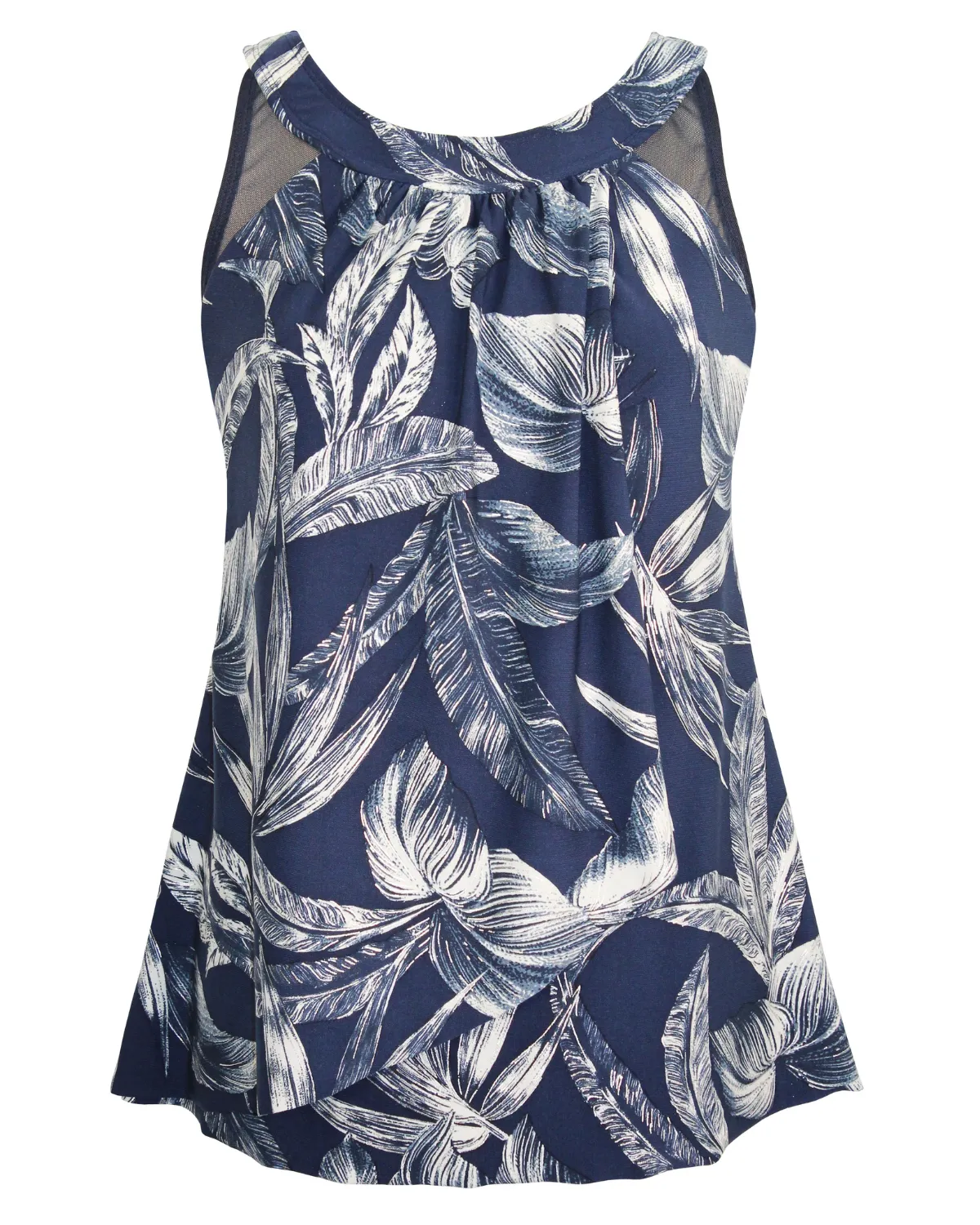2024 Miraclesuit Women's Plus Tropica Toile Ursula Tankini Top - 6561627W