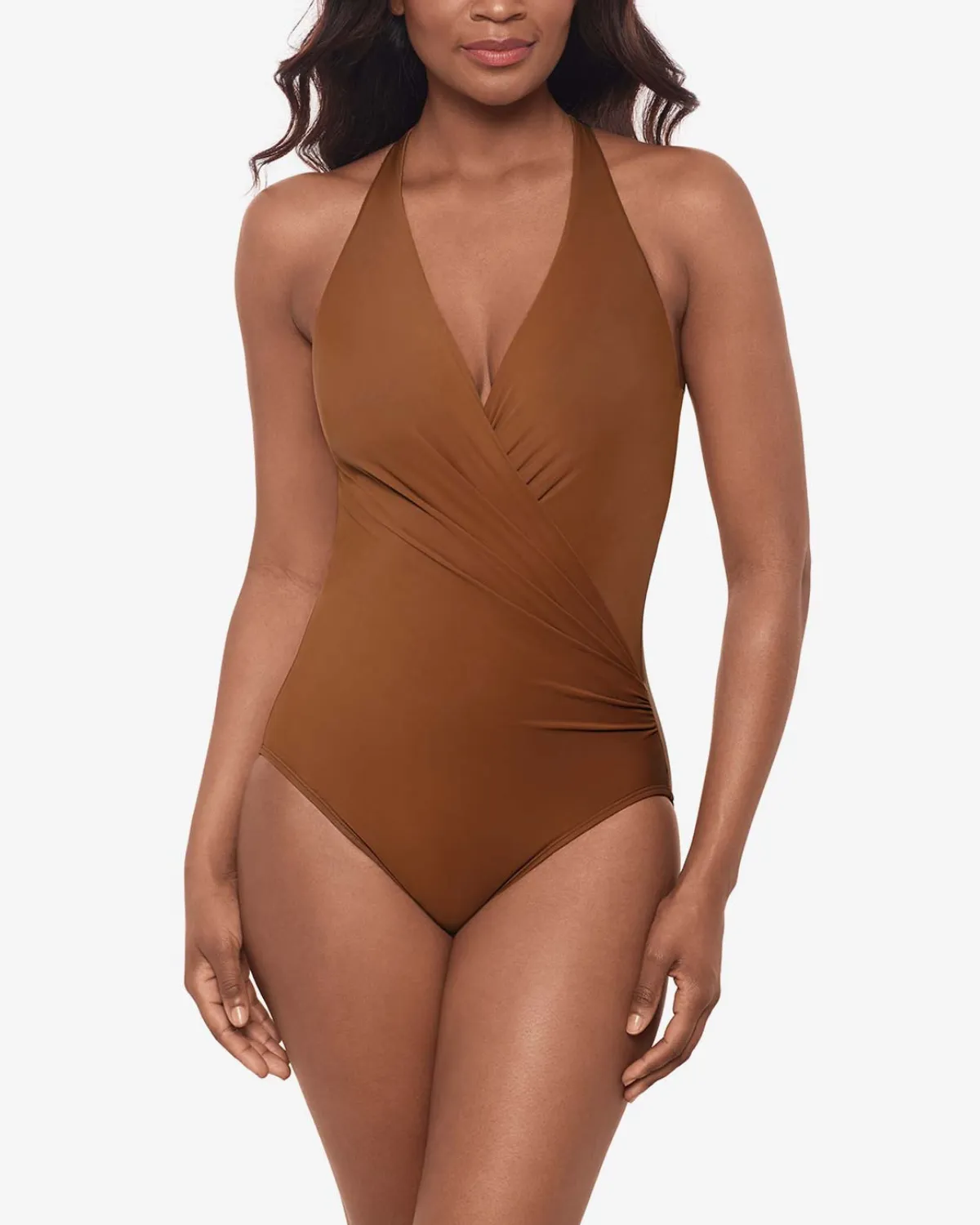2025 Miraclesuit Solids Wrapsody One Piece Swimsuit (More Colors Available) - 6523049