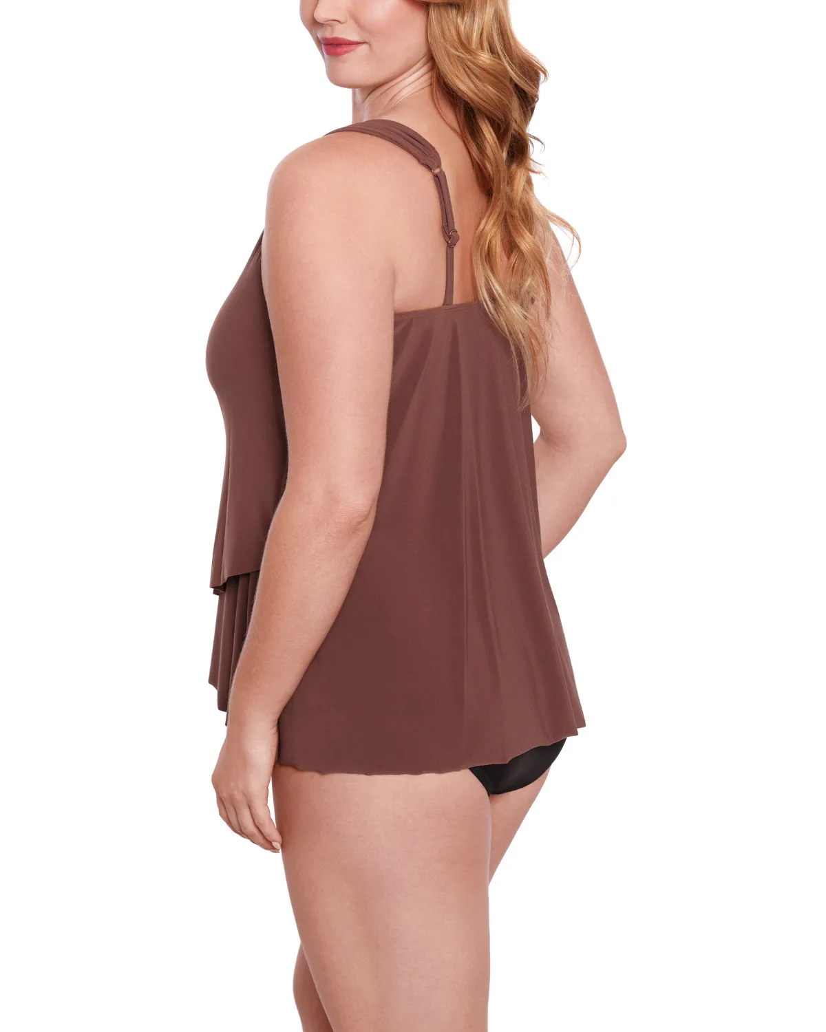 2025 Miraclesuit Women's Plus Solids Dazzle Tankini Top (More Colors Available) - 6518826W