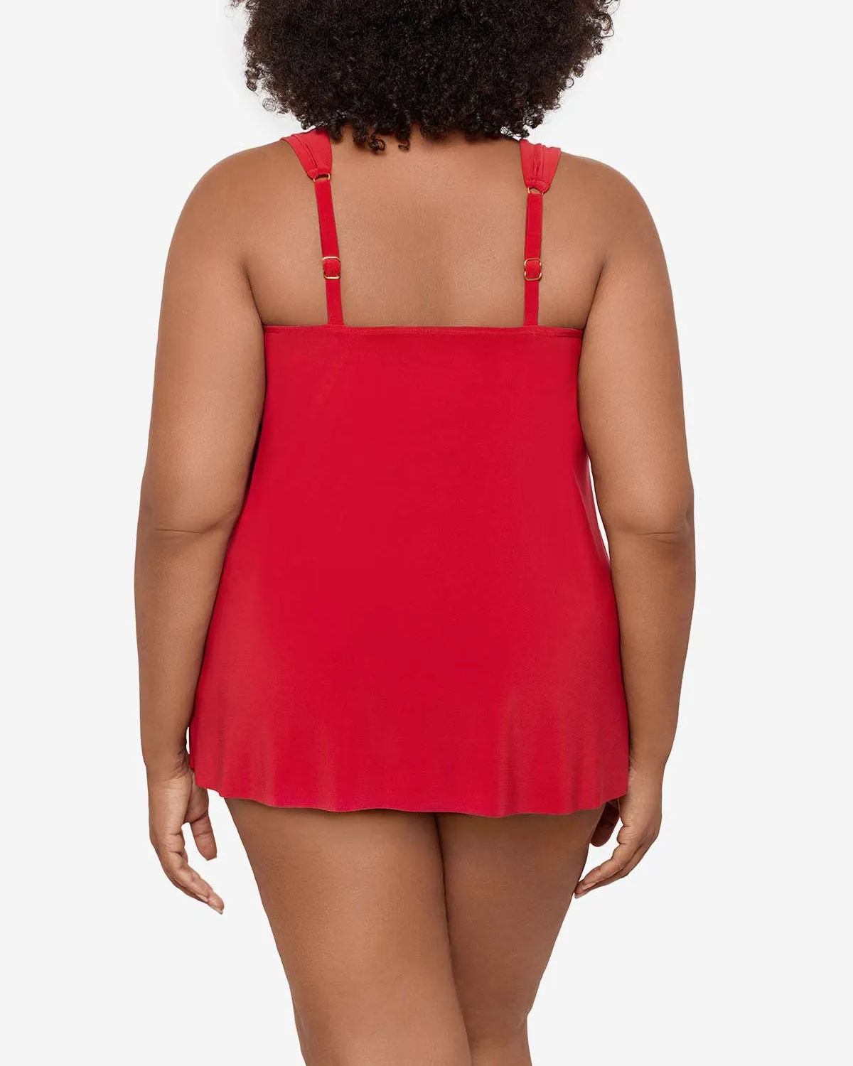 2025 Miraclesuit Women's Plus Solids Dazzle Tankini Top (More Colors Available) - 6518826W