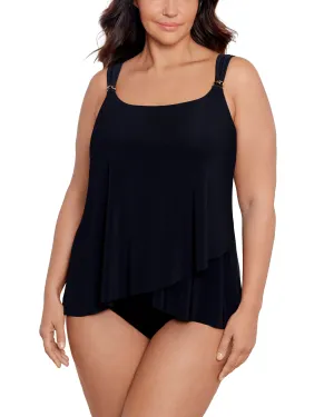 2025 Miraclesuit Women's Plus Solids Dazzle Tankini Top (More Colors Available) - 6518826W