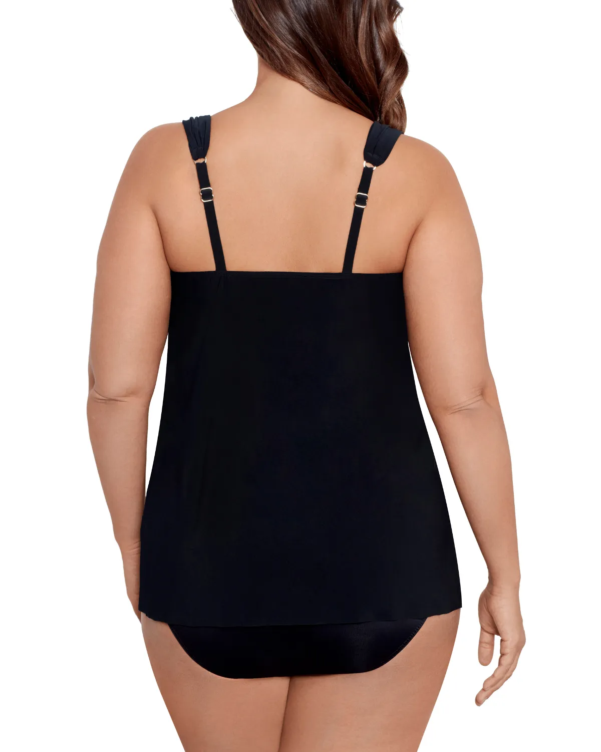 2025 Miraclesuit Women's Plus Solids Dazzle Tankini Top (More Colors Available) - 6518826W