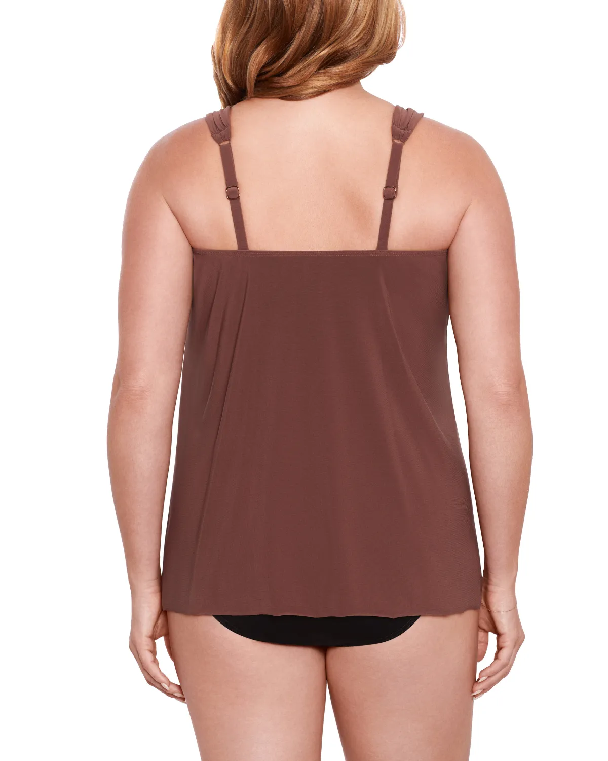 2025 Miraclesuit Women's Plus Solids Dazzle Tankini Top (More Colors Available) - 6518826W