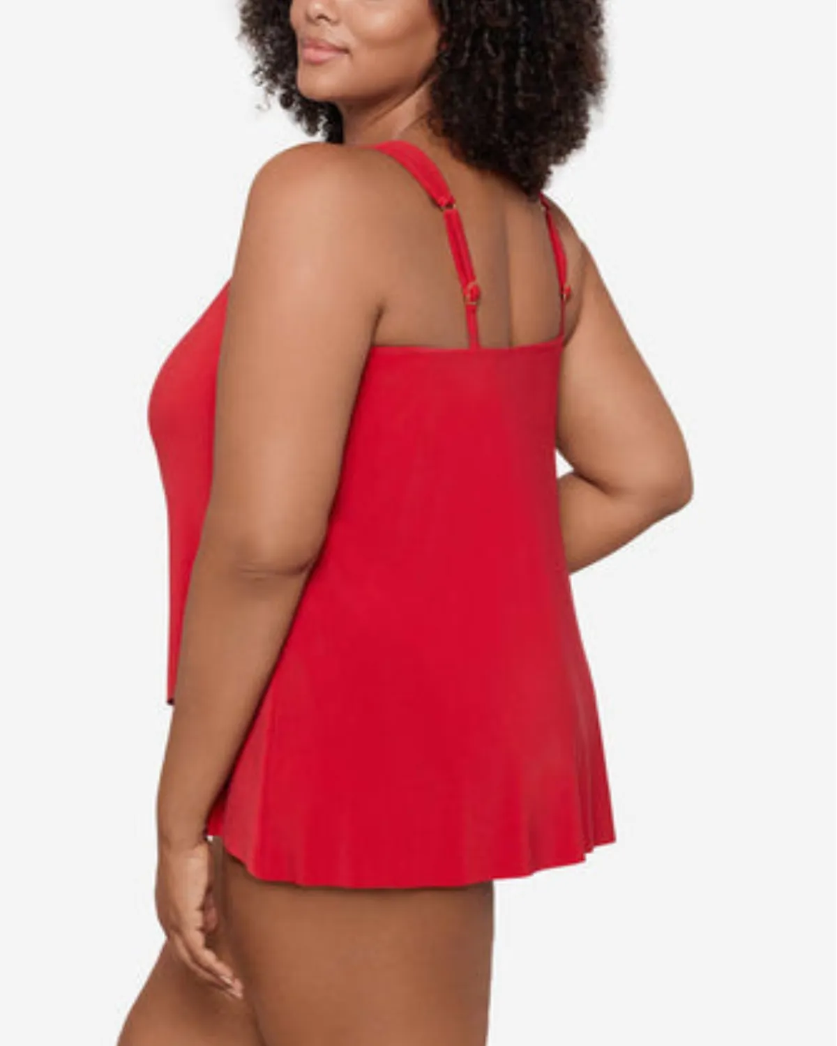 2025 Miraclesuit Women's Plus Solids Dazzle Tankini Top (More Colors Available) - 6518826W