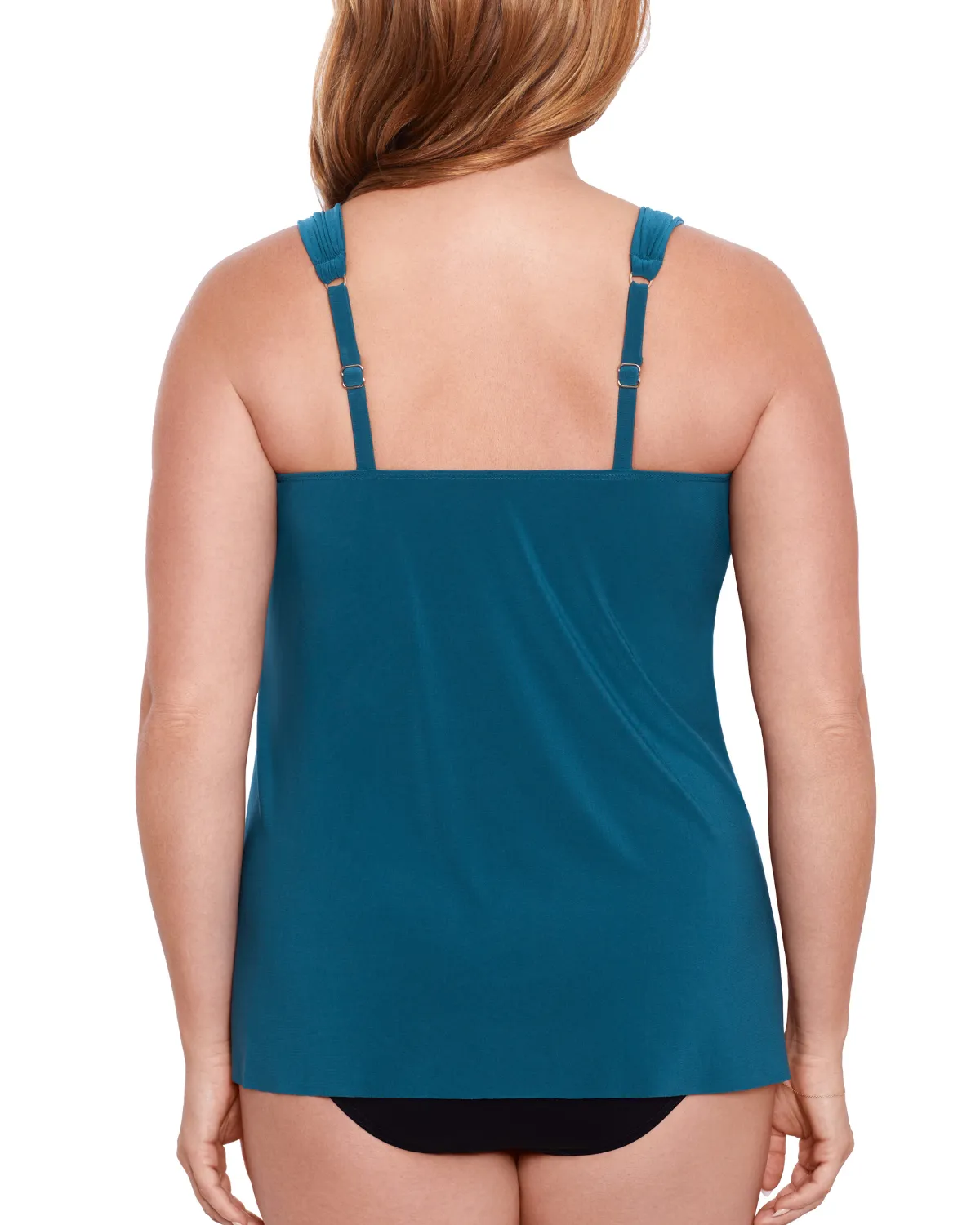 2025 Miraclesuit Women's Plus Solids Dazzle Tankini Top (More Colors Available) - 6518826W