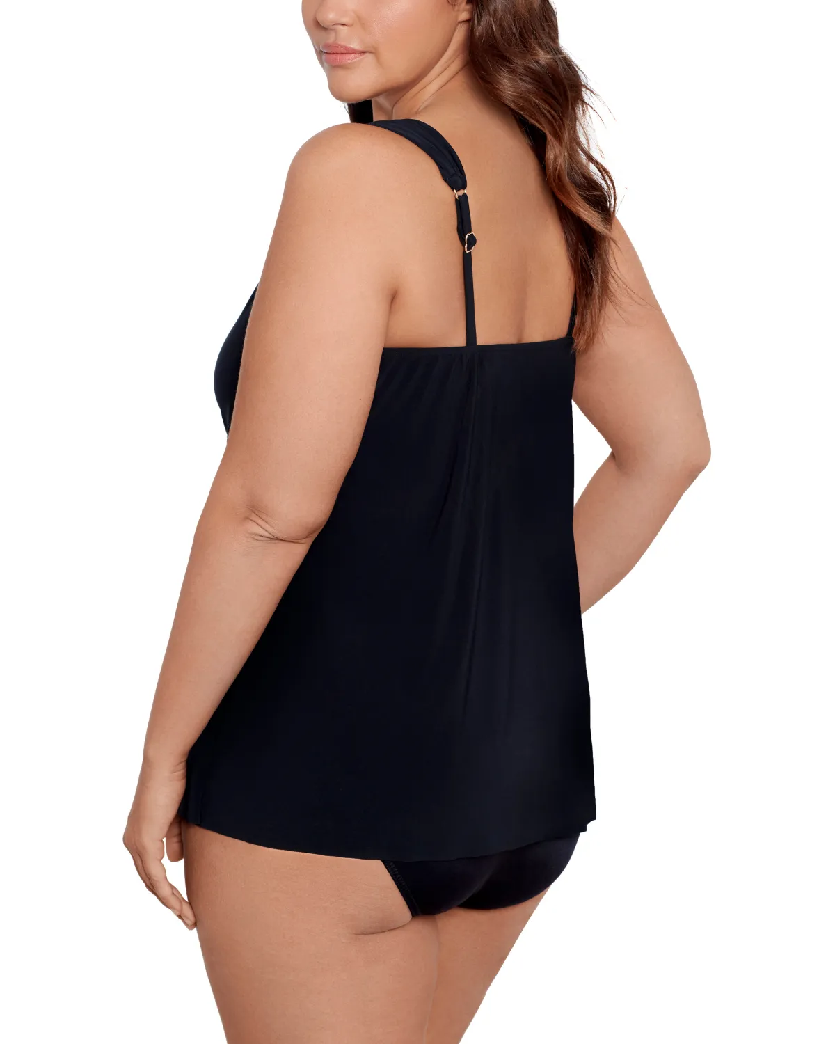 2025 Miraclesuit Women's Plus Solids Dazzle Tankini Top (More Colors Available) - 6518826W