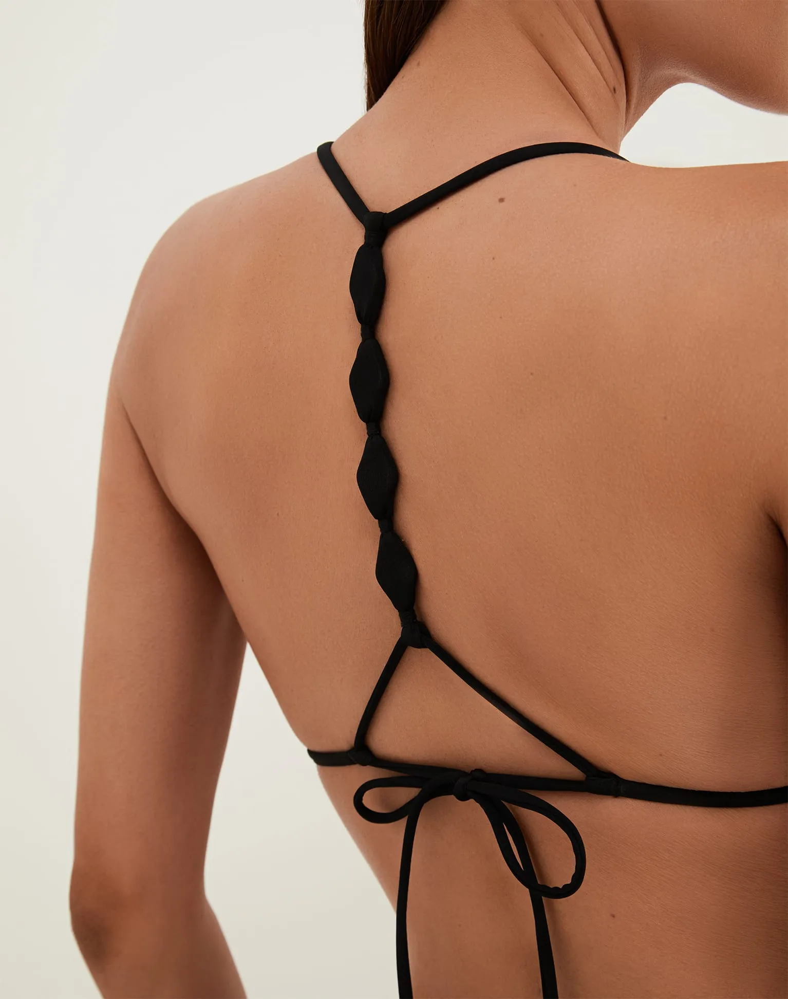 Alexa T Back Tri Top - Black