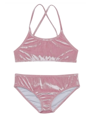 Araliya - Crushed Velvet Bikini Swimsuit Set