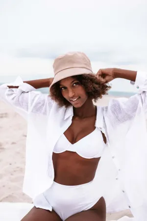 Elle Bucket Hat - Cream