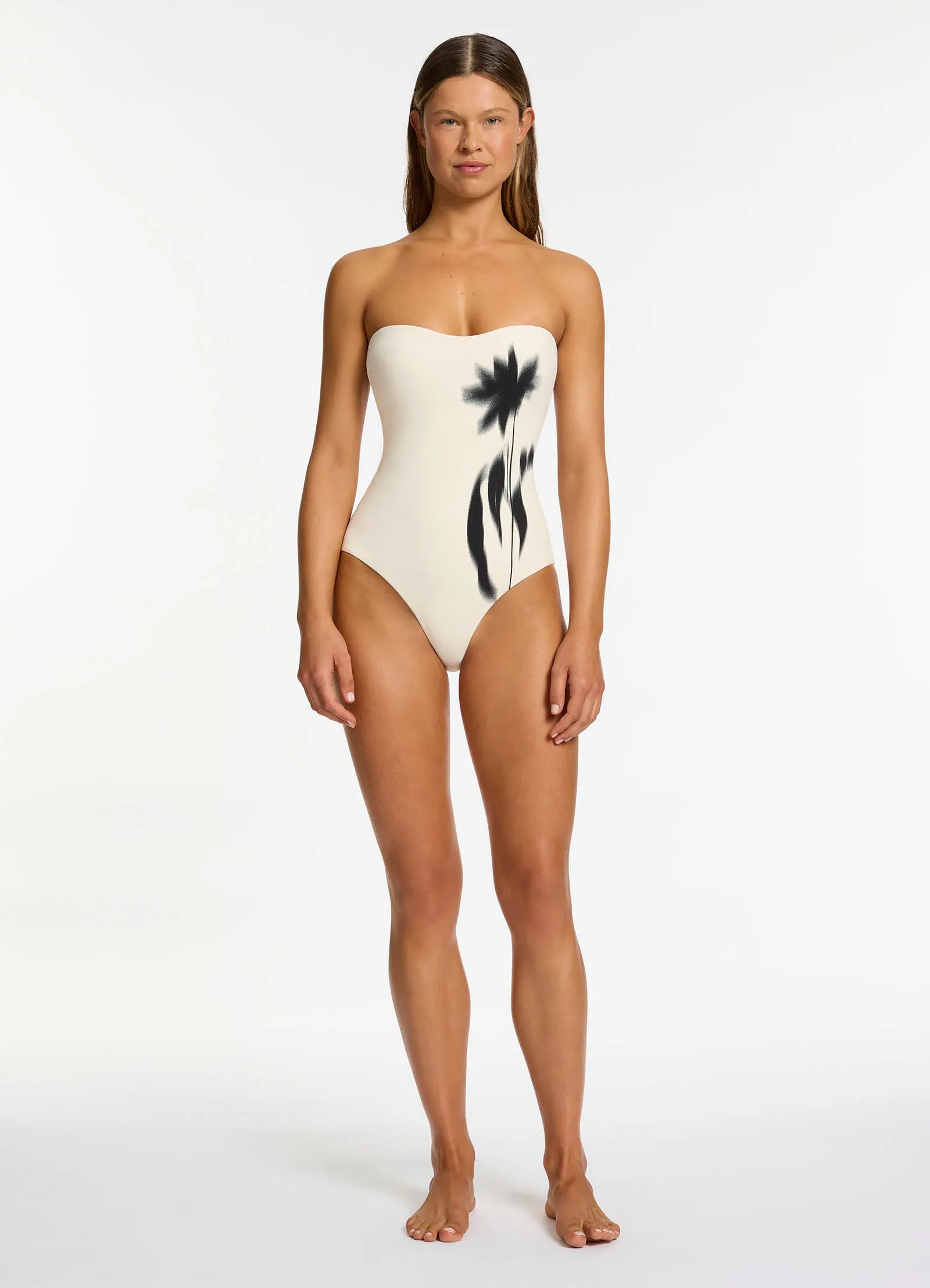 Elora Infinity Bandeau One Piece - Cream