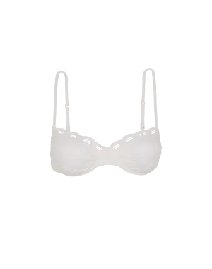 Eyelet Naya Nissi Top - White