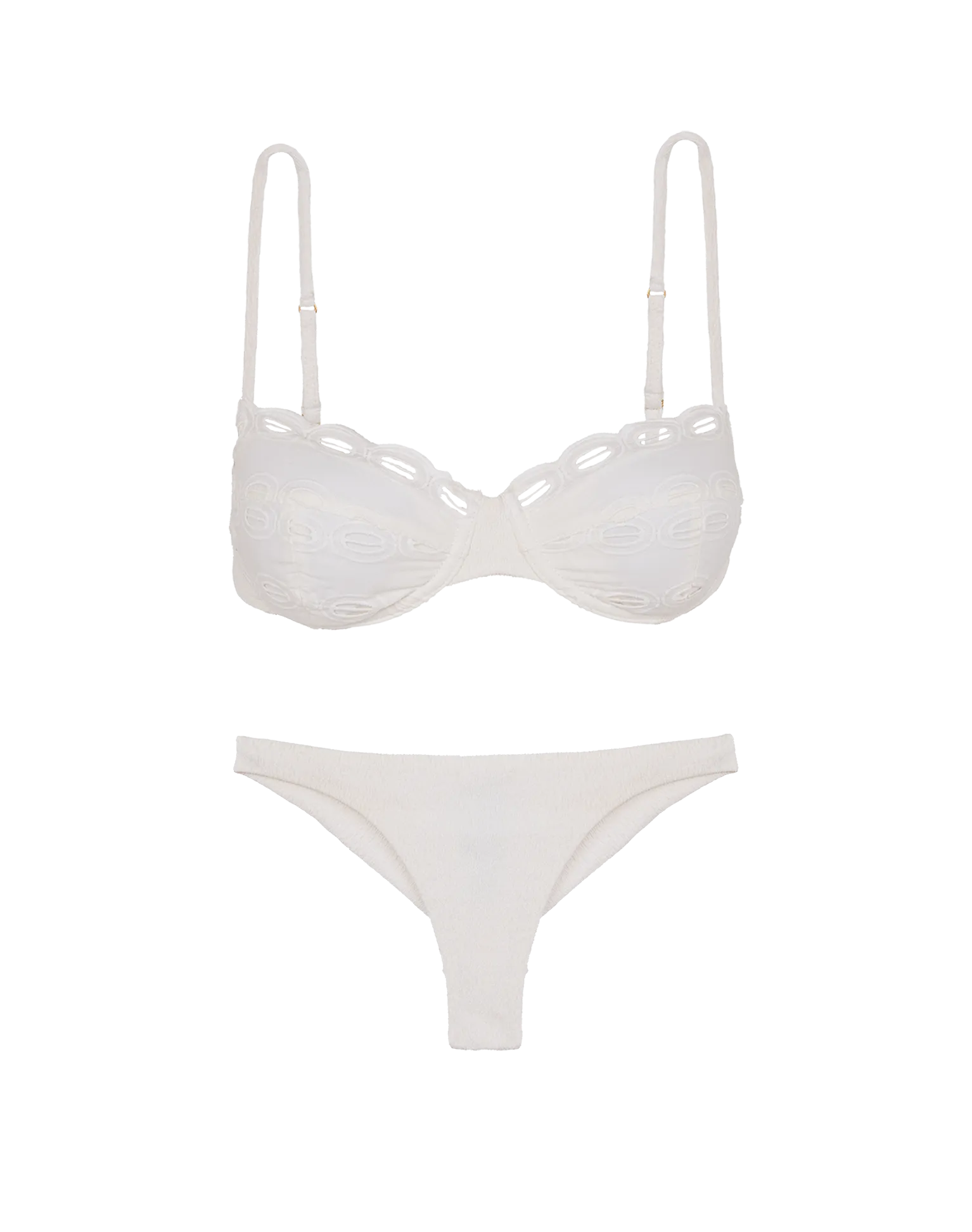 Eyelet Naya Nissi Top - White