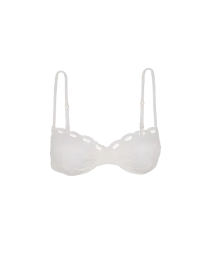 Eyelet Naya Nissi Top - White