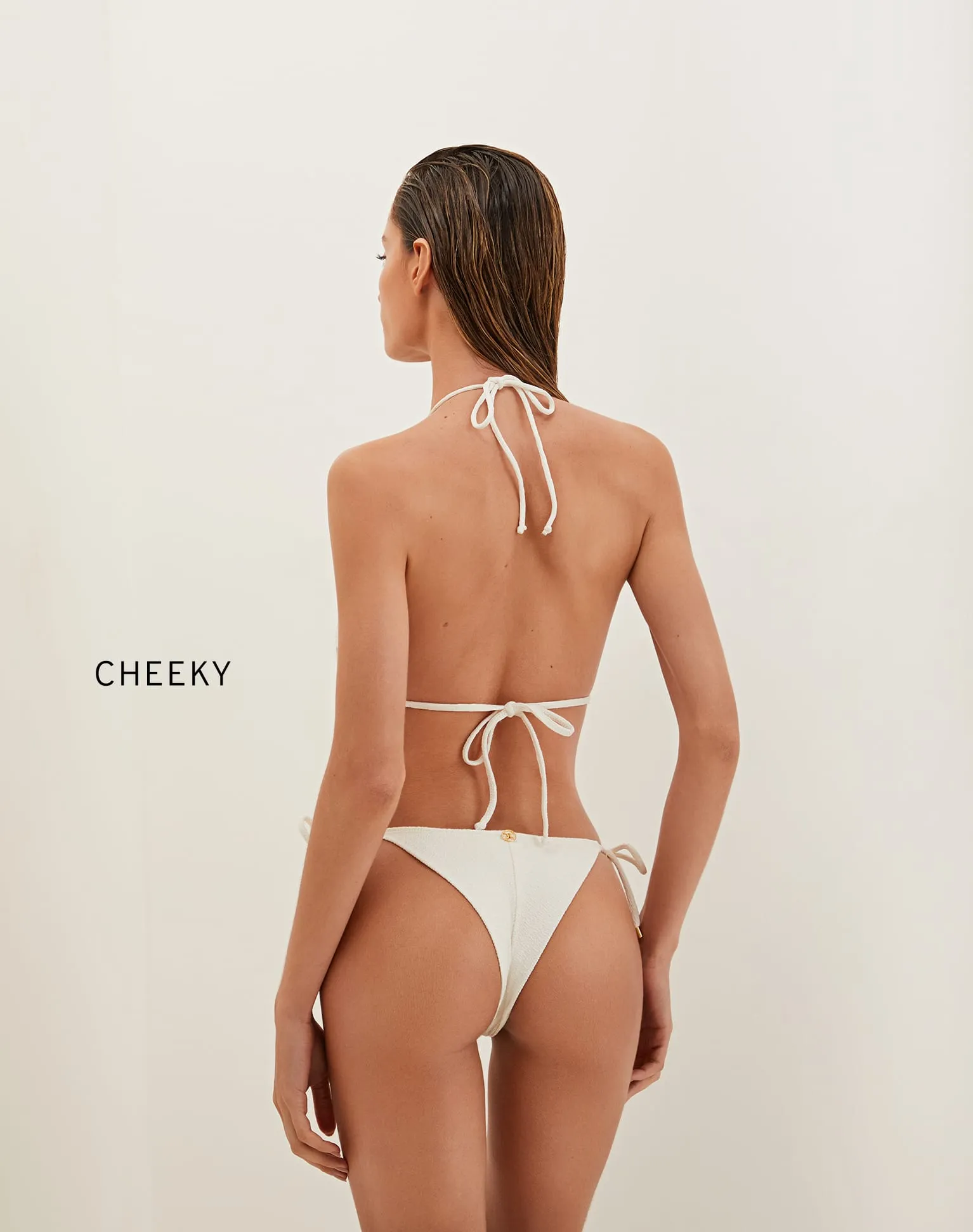 Eyelet Naya Tri Top - White