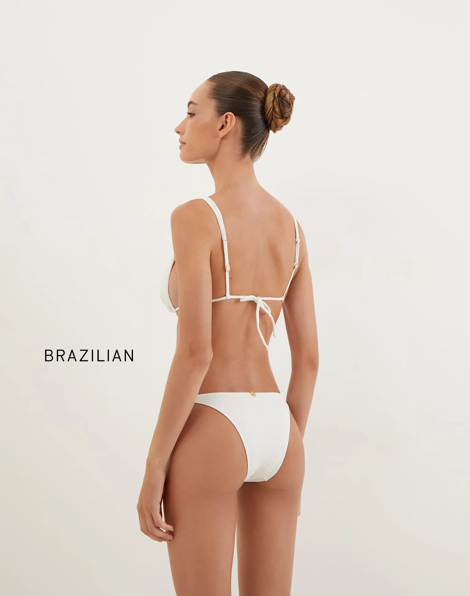 Firenze Callie Parallel Tri Top - White