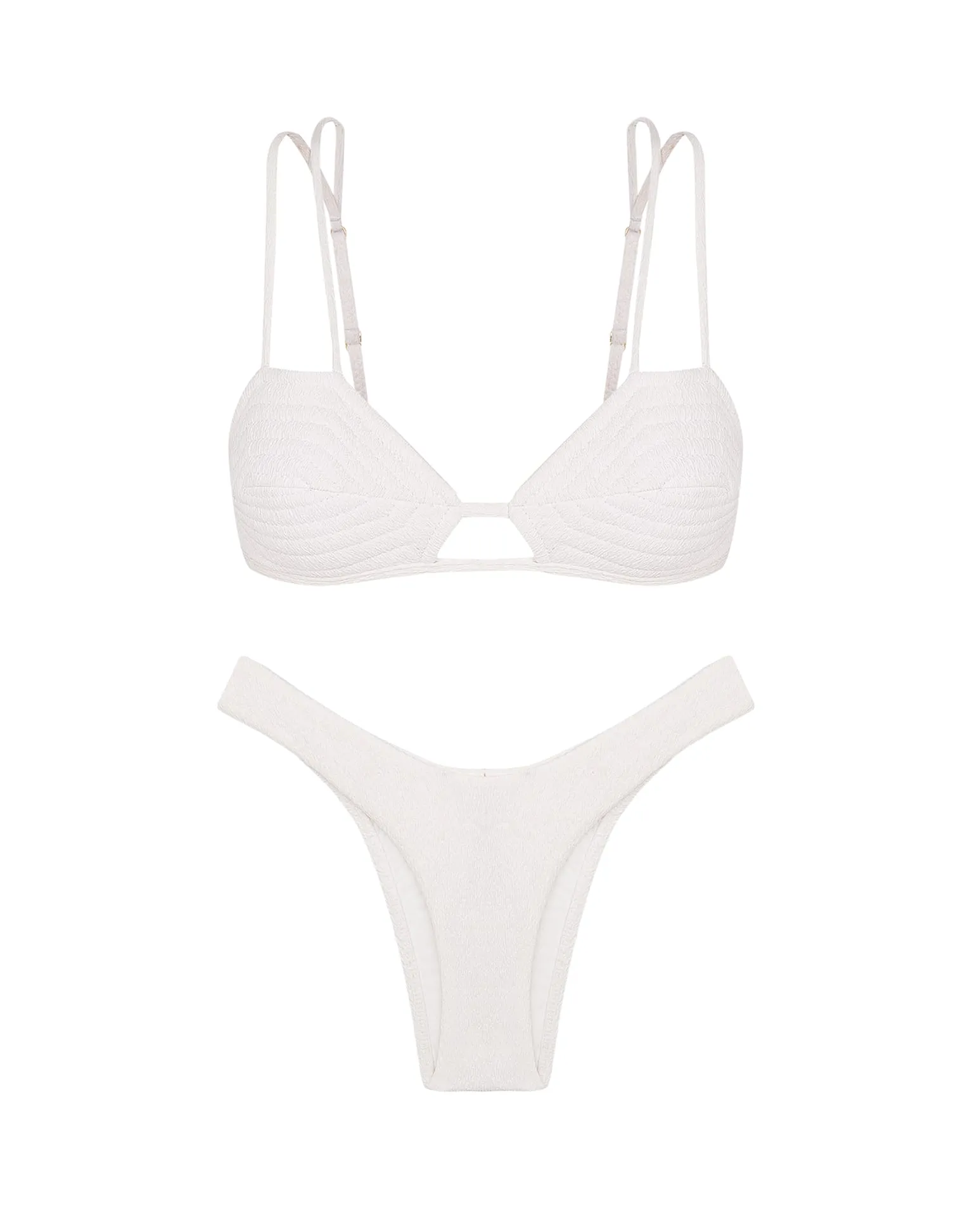Firenze Esther Parallel Tri Top - White