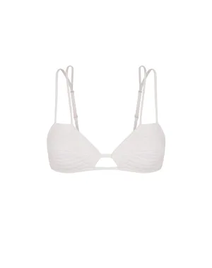 Firenze Esther Parallel Tri Top - White
