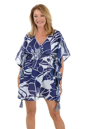 Fleur Tasseled Poncho Cover-Up