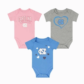 Girls' (Infant) North Carolina Tar Heels 3 Piece Champ Set (KZ415Z5 60)