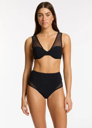 Jetset Lure Balconette Bikini Top - Black