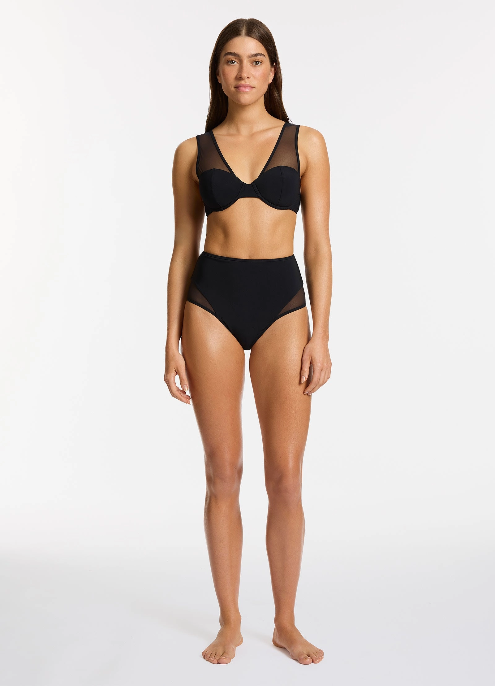 Jetset Lure Balconette Bikini Top - Black