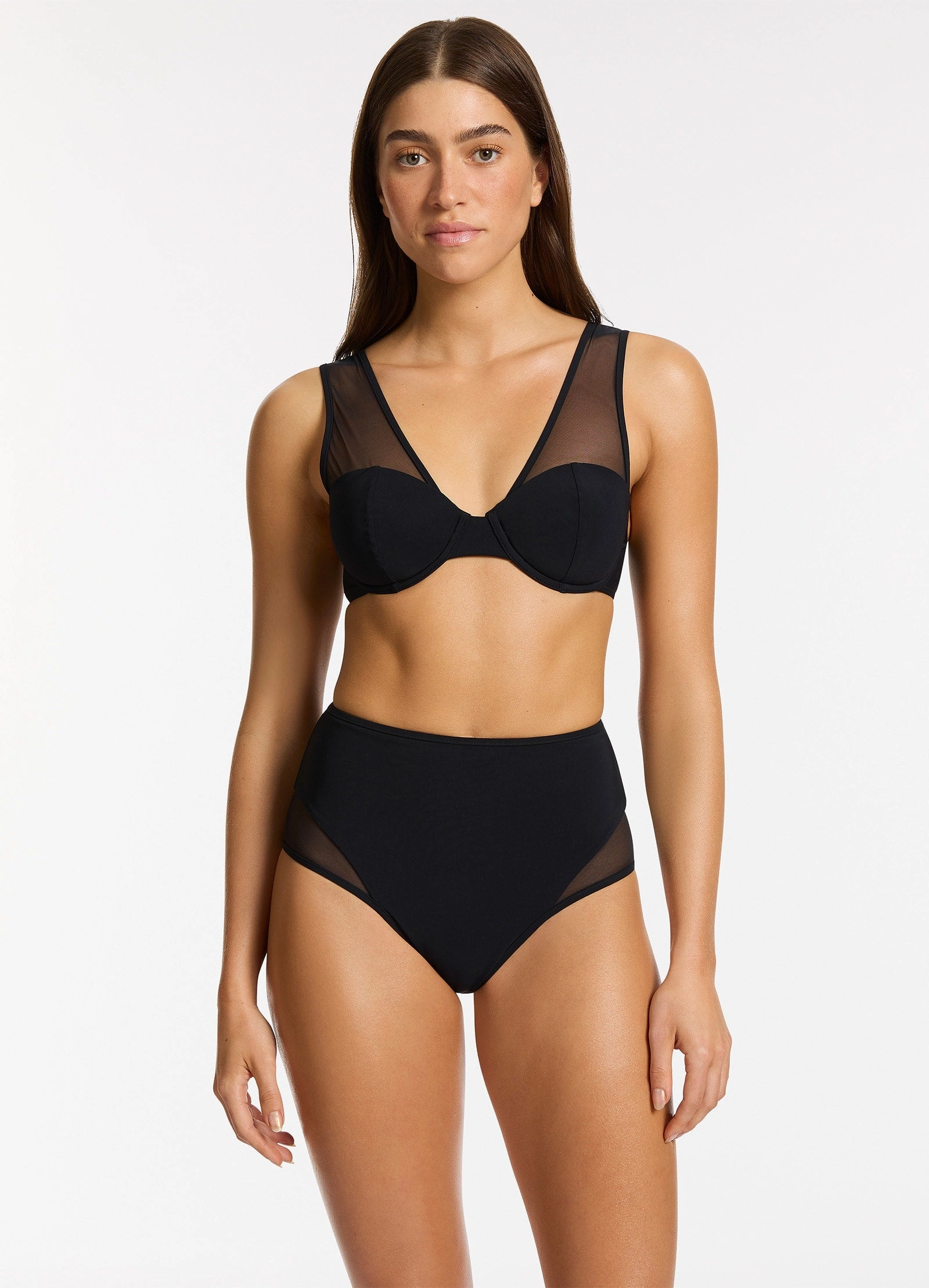 Jetset Lure Balconette Bikini Top - Black