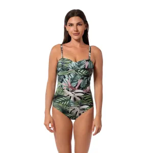 JUNGLE GLAM FLORA BANDEAU ONE PIECE