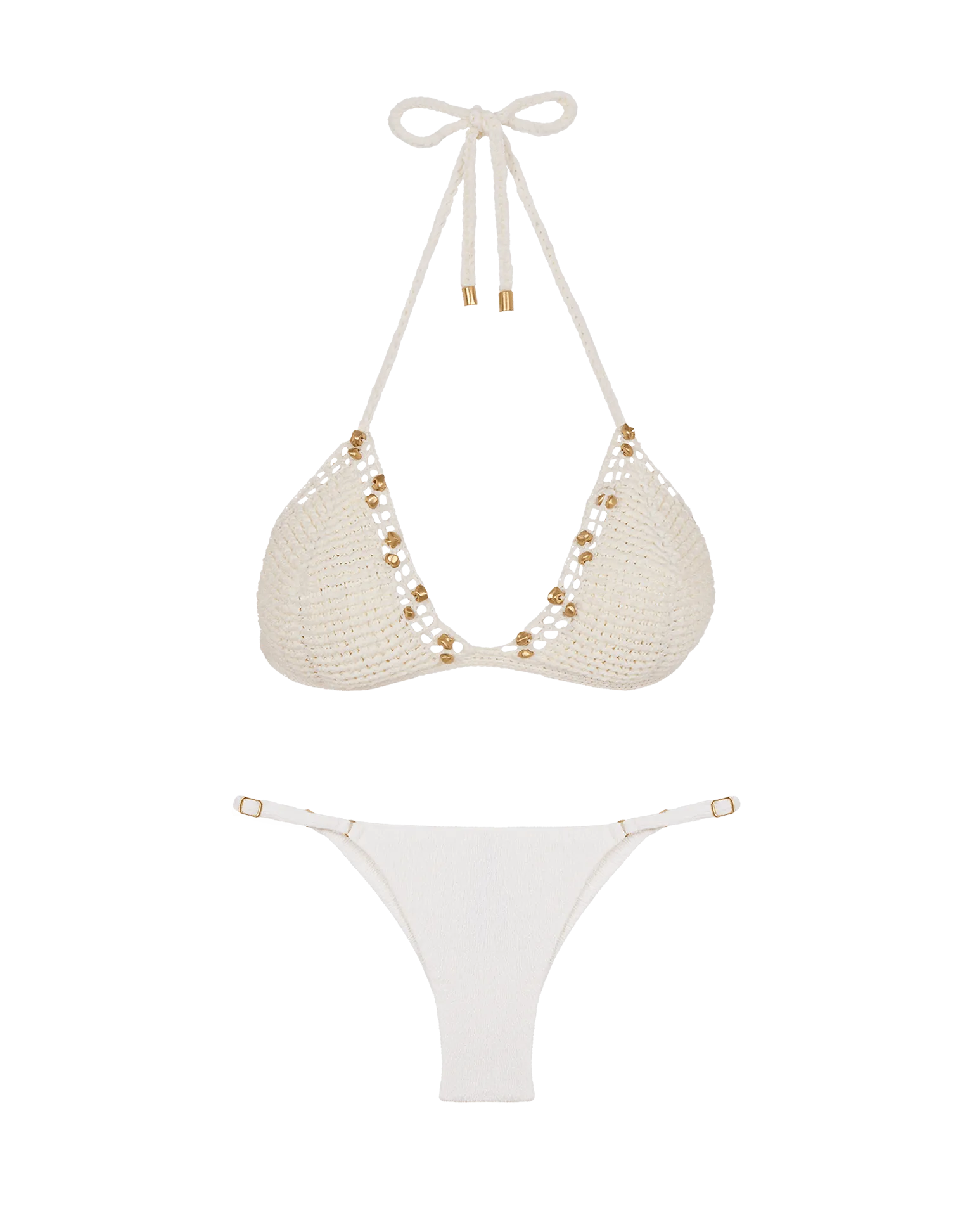 Knit Drew Tri Top - White