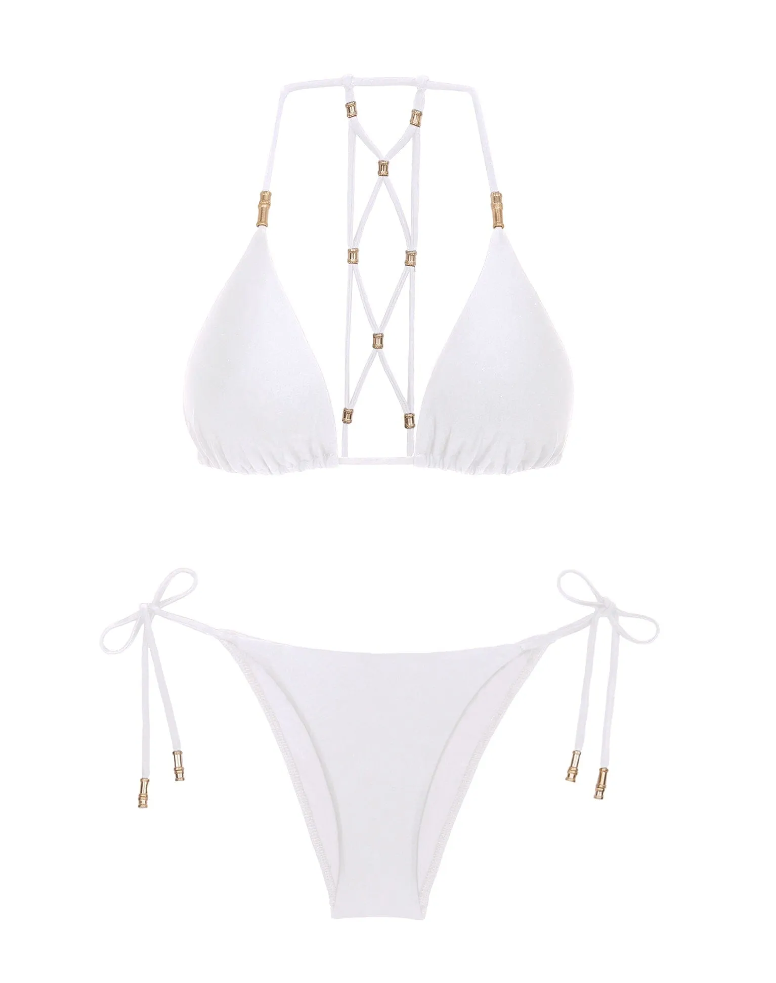 Lucy Triangle Top - White