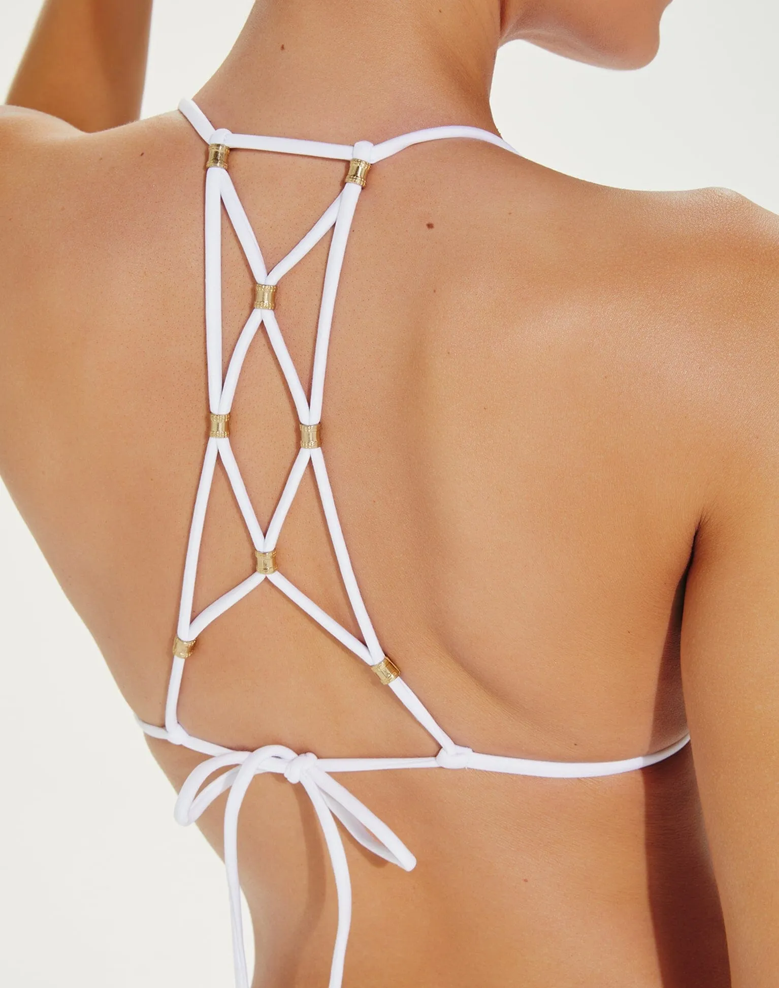 Lucy Triangle Top - White