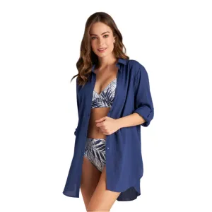 MARIE HIGH-LOW SHIRT COVERUP