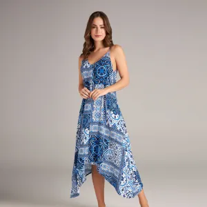 MOROCCAN TILES MAGGIE SCARF DRESS