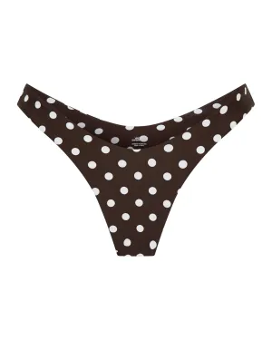 Positano Bottom Chocolate Polka