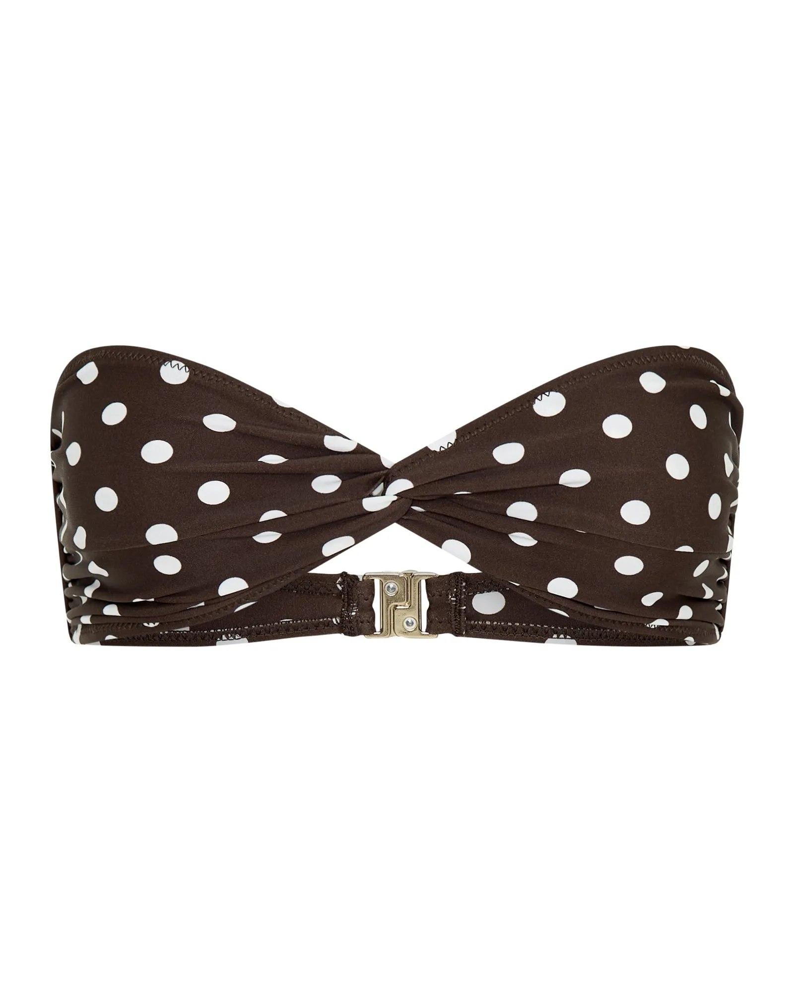 Positano Top Chocolate Polka