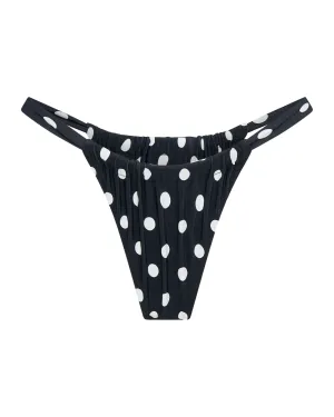 Rhodes Bottom Black Polka