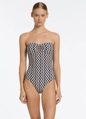 Rio Bandeau One Piece - Ink