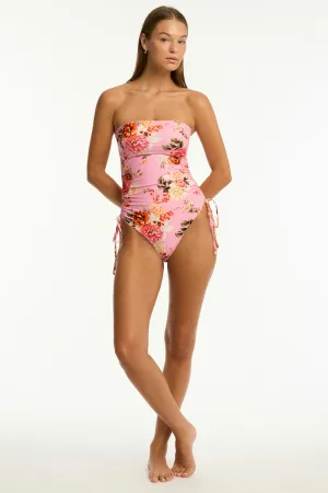 Rosewood Tie Side Bandeau One Piece