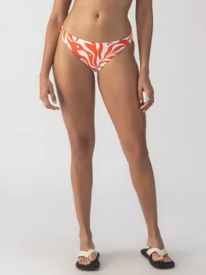 Sol Searcher Cinch Back Hipster Bikini Bottom White Sand