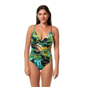 SUNSET MAGIC HELEN SURPLICE ONE PIECE